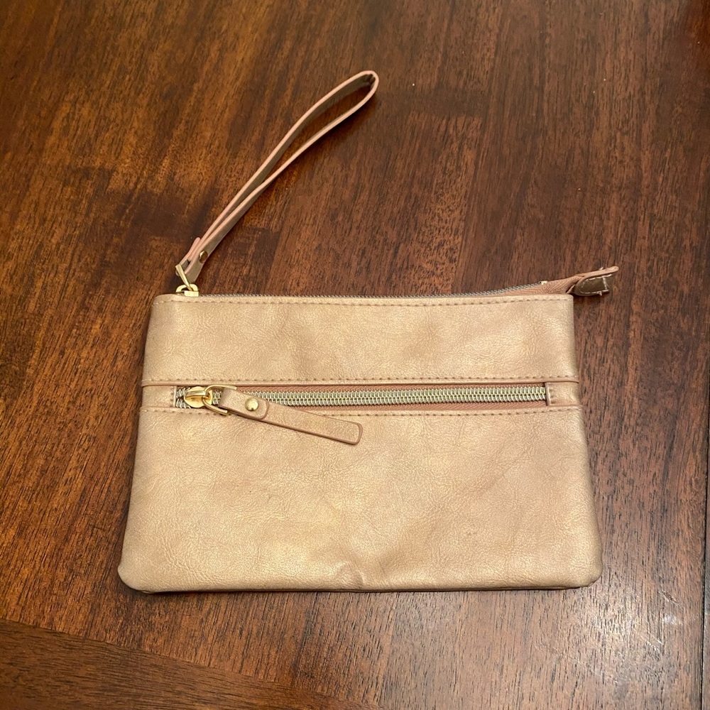 Pink clutch/wristlet